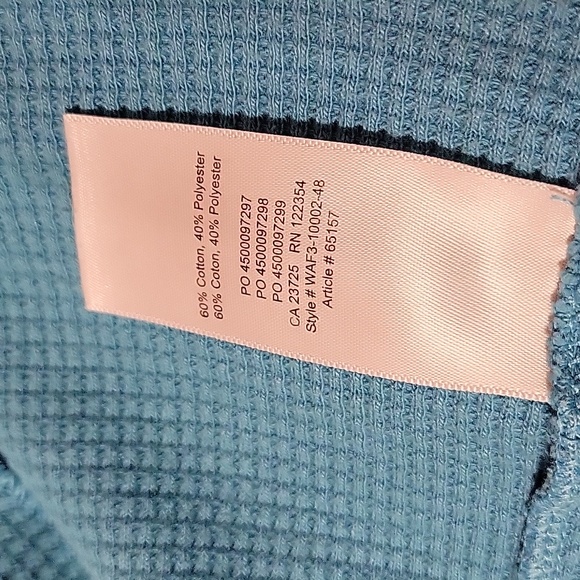 TNA Cropped Thermal Teal Blue Long Sleeve Top US M - Picture 10 of 10